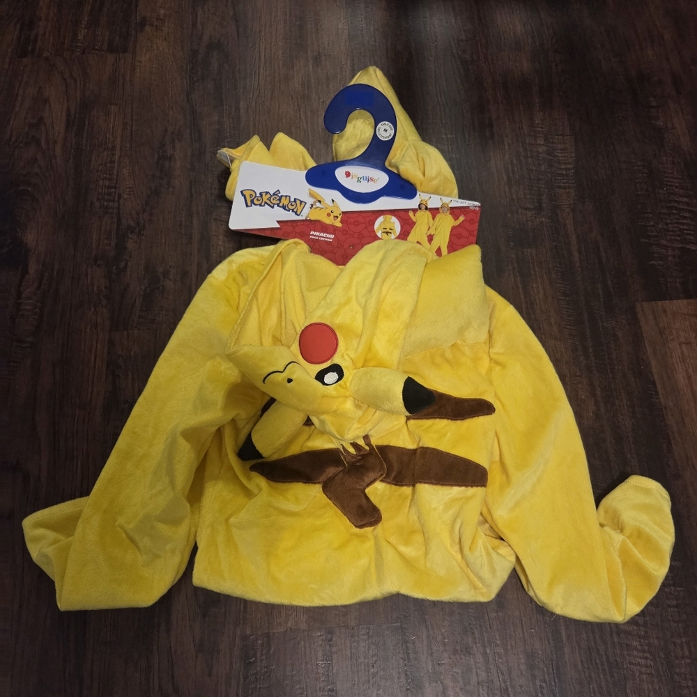 VGUC Pokemon Pikachu One Piece Romper Halloween Costume size S 7/8
